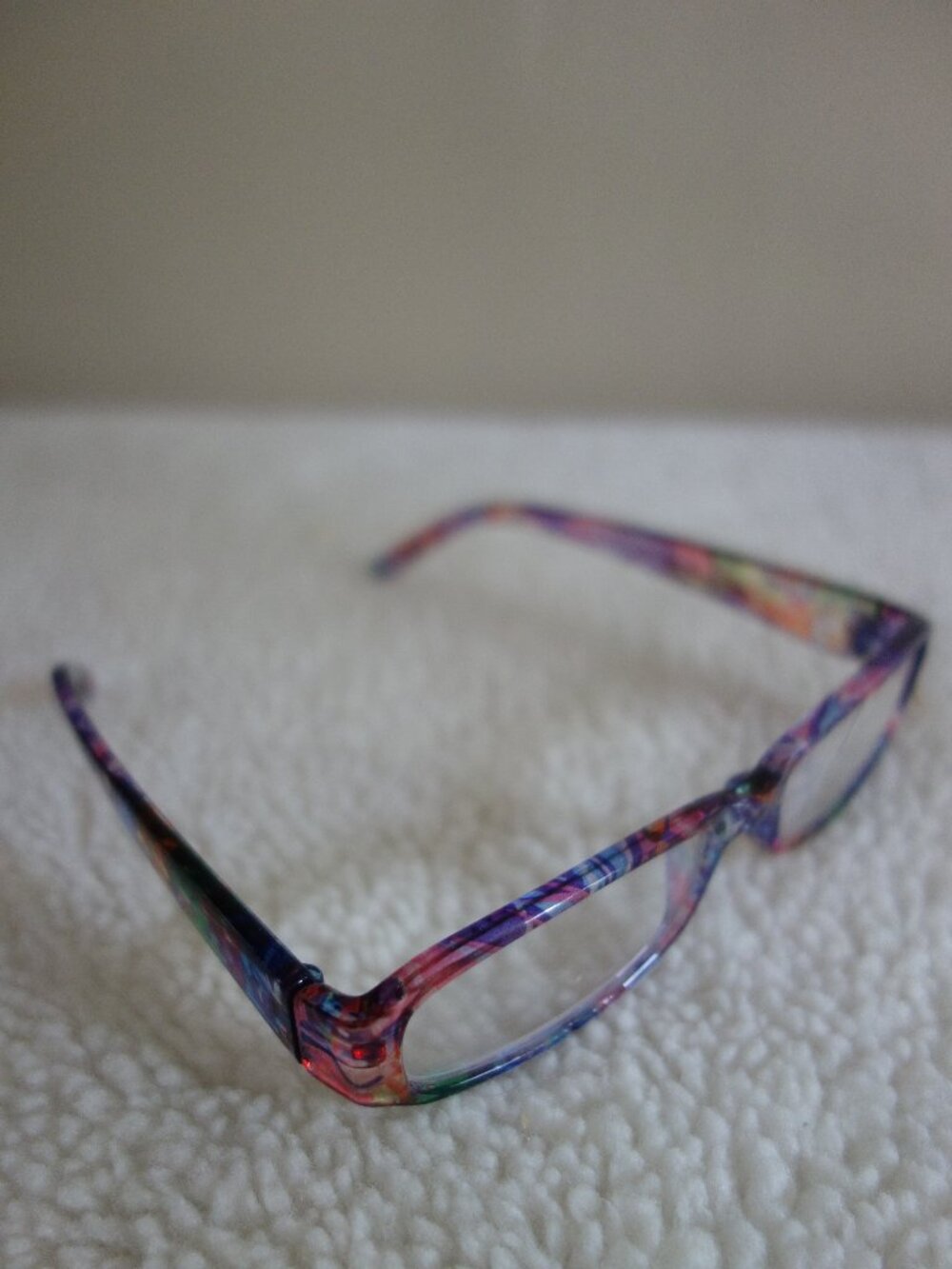 ETIENNE AIGNER Eye-Glass Frames – Purple / Multi-color / Abstract